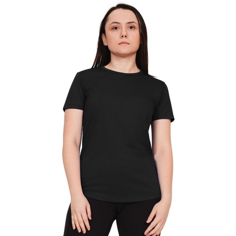 Casual Classics Womens/Ladies Original Tech T-Shirt / Black